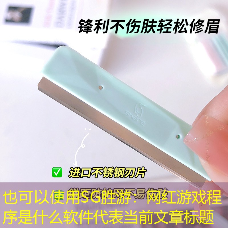 SG胜游：网红游戏程序是什么软件